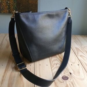 COACH Leather Crossbody Bag Black/Gold